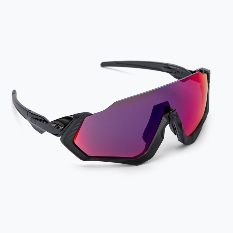 Окуляри велосипедні Oakley Flight Jacket чорно-фіолетові 0OO9401