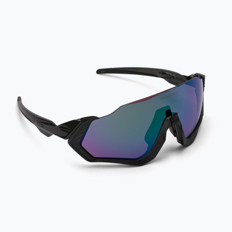 Окуляри велосипедні Oakley Flight Jacket чорно-фіолетові 0OO9401