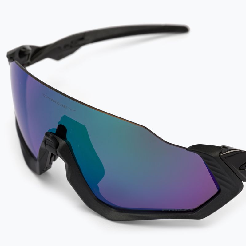 Окуляри велосипедні Oakley Flight Jacket чорно-фіолетові 0OO9401 3
