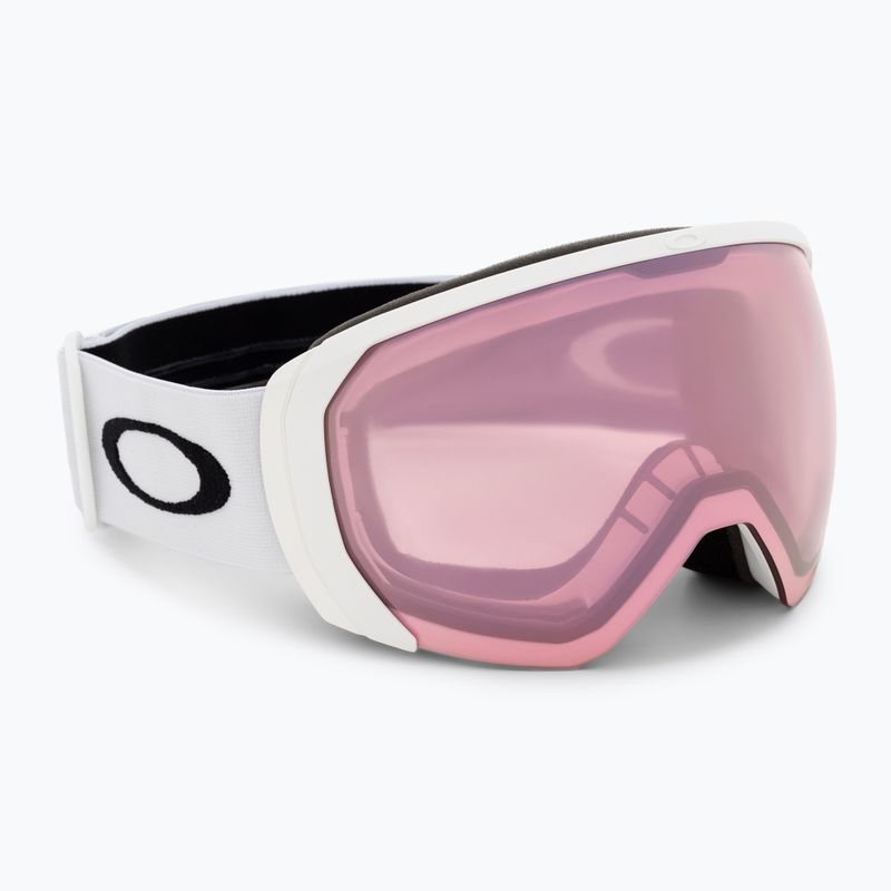 Маска лижна Oakley Flight Path matte white/prizm snow hi pink iridium OO7110-09