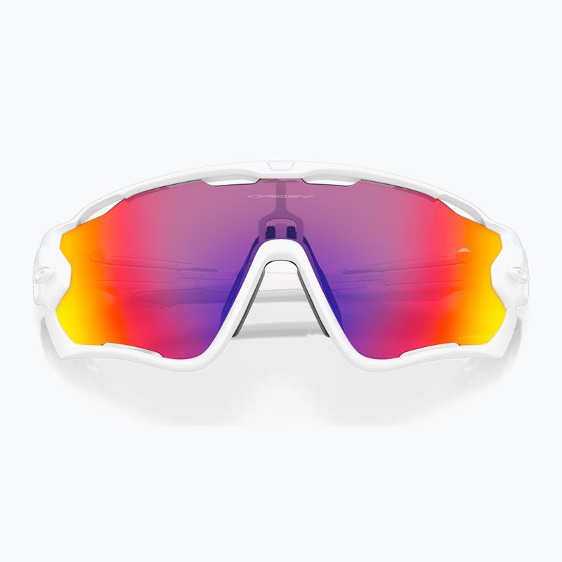 Сонцезахисні окуляри Oakley Jawbreaker поліровані білі/призмові дорожні 5