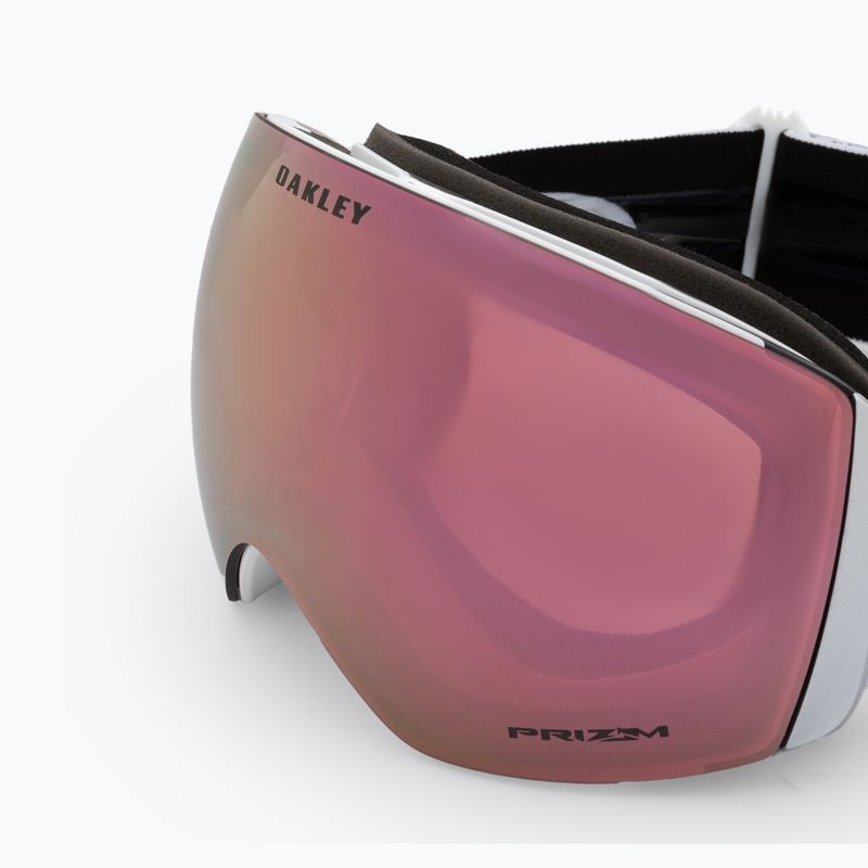 Маска лижна Oakley Flight Deck matte white/prizm rose gold iridium OO7050-C2 5