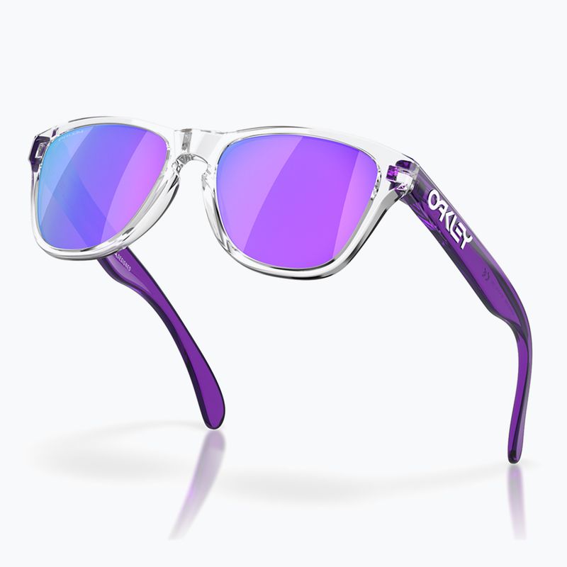 Окуляри сонцезахисні дитячі Oakley Frogskins XXS clear/prizm violet 4