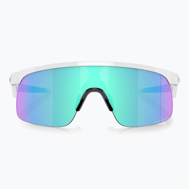 Дитячі сонцезахисні окуляри Oakley Resistor поліровані білі / сапфірові 2