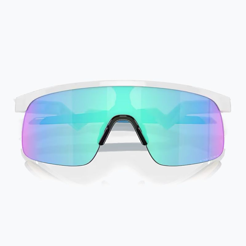 Дитячі сонцезахисні окуляри Oakley Resistor поліровані білі / сапфірові 3