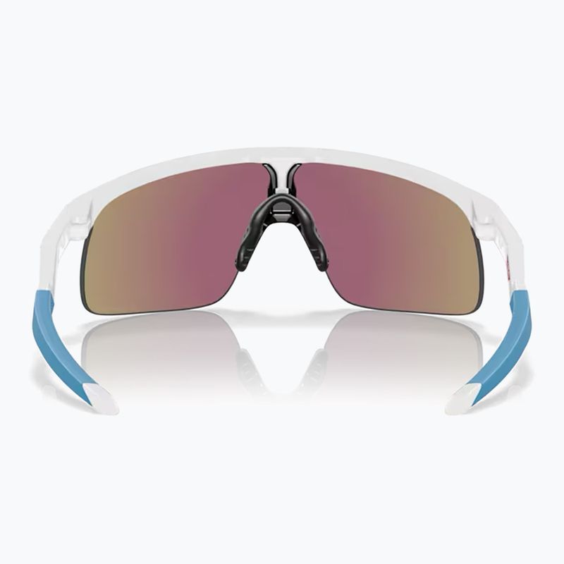 Дитячі сонцезахисні окуляри Oakley Resistor поліровані білі / сапфірові 4