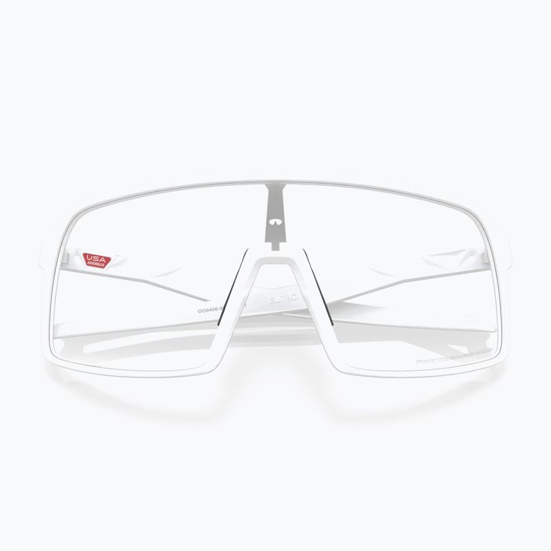 Окуляри велосипедні Oakley Sutro matte white/clear to black photochromic 0OO9406 9