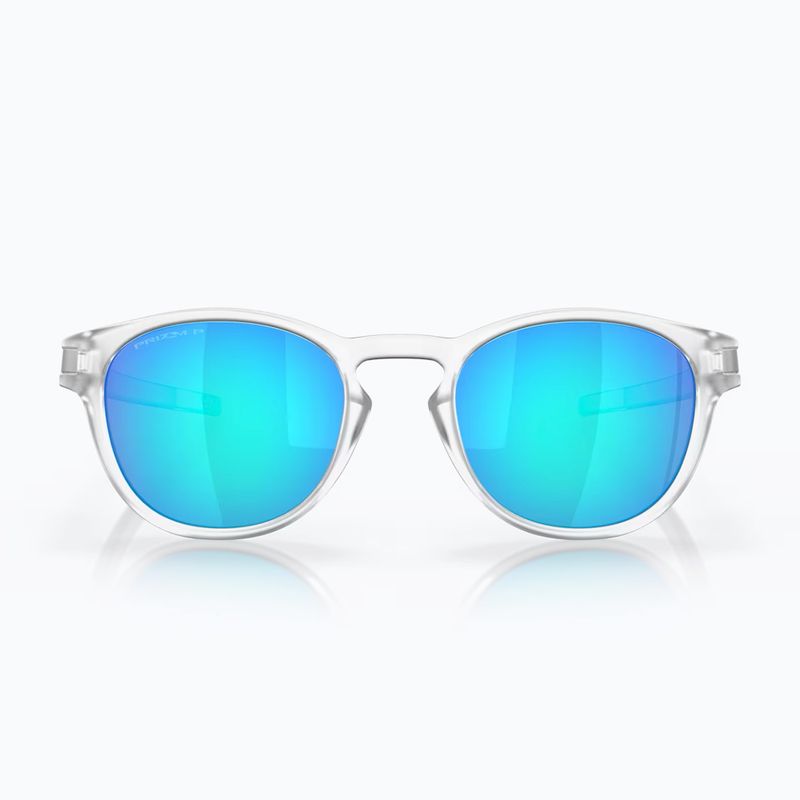 Окуляри сонцезахисні Oakley Latch matte clear/prizm sapphire polarized 2