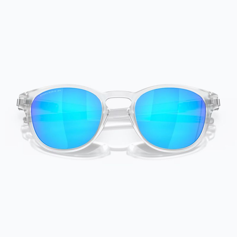 Окуляри сонцезахисні Oakley Latch matte clear/prizm sapphire polarized 5
