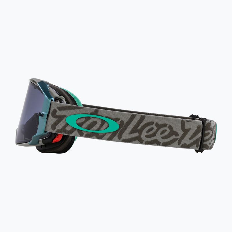Велосипедні окуляри Oakley Airbrake MTB tld тактичні зелені/світло-сірі 6