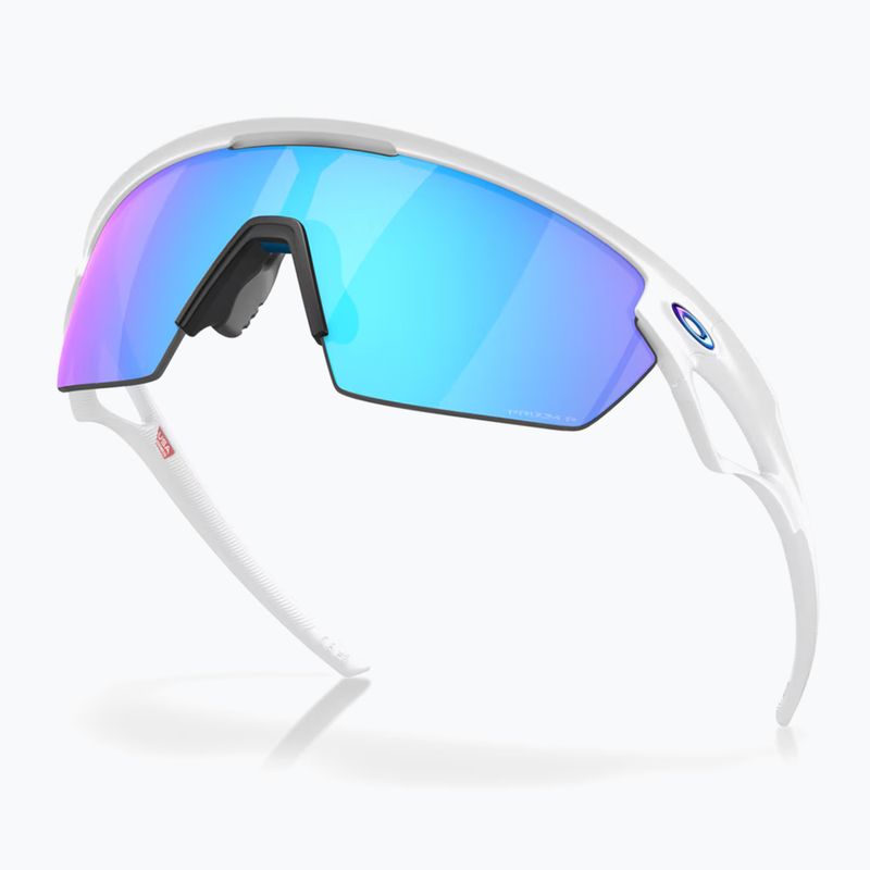Поляризовані сонцезахисні окуляри Oakley Sphaera матовий білий/призмовий сапфір 4