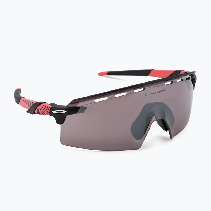 Окуляри Oakley Encoder Strike Giro D'Italia giro рожеві смужки / Prizm road чорні сонцезахисні окуляри