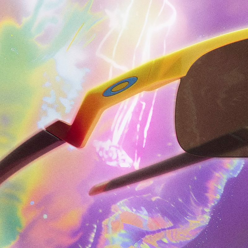 Дитячі сонцезахисні окуляри Oakley Resistor жовтий/призмовий вольфрам 9