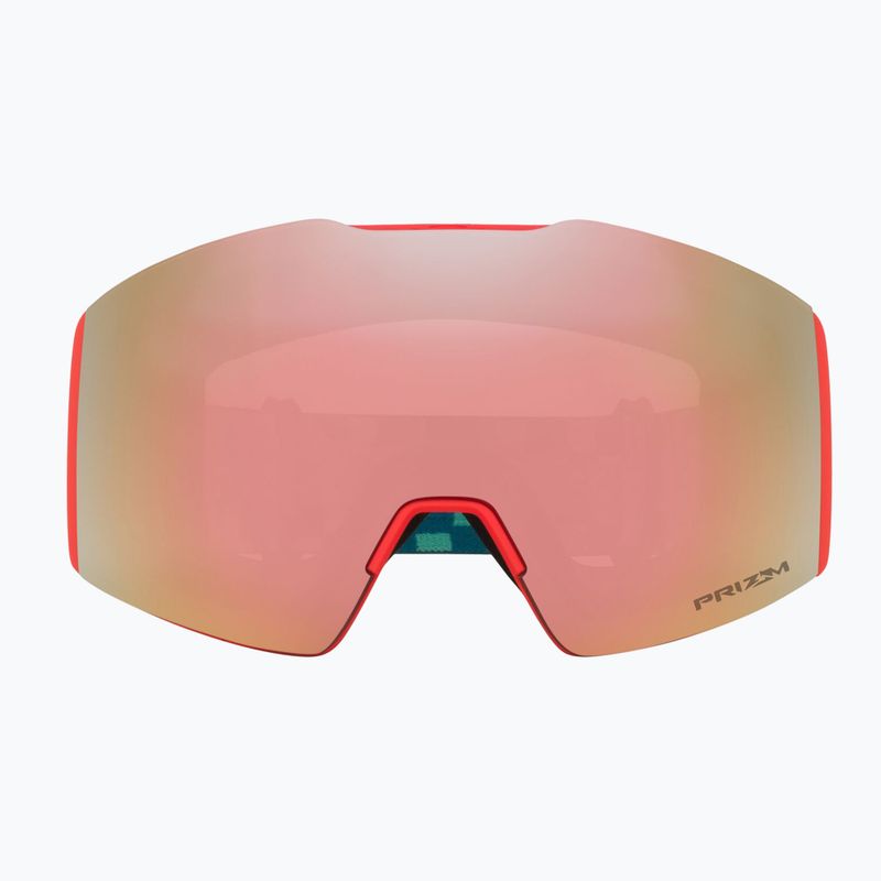 Окуляри гірськолижні Oakley Fall Line M pacific chex/prizm snow rose gold iridium 7