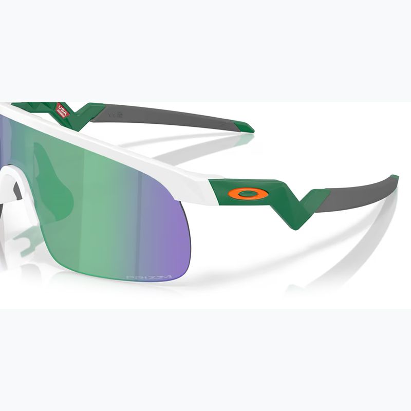 Дитячі сонцезахисні окуляри Oakley Resistor матовий білий/призмовий нефрит 6