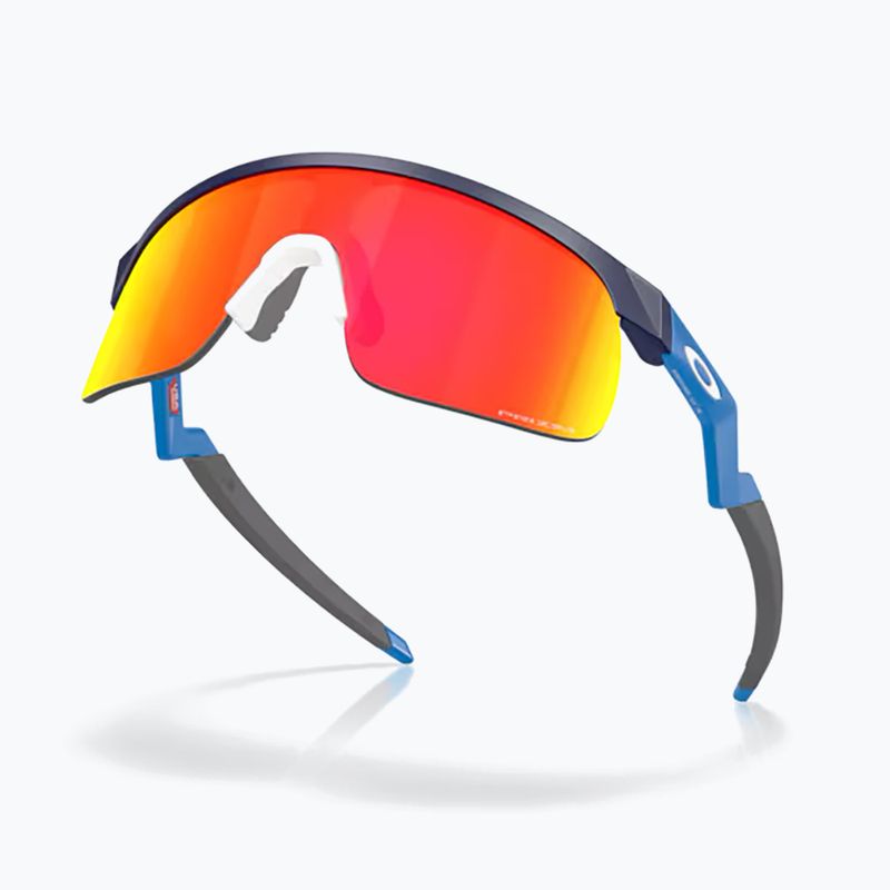 Дитячі сонцезахисні окуляри Oakley Resistor матовий темно-синій/призмовий рубін 3
