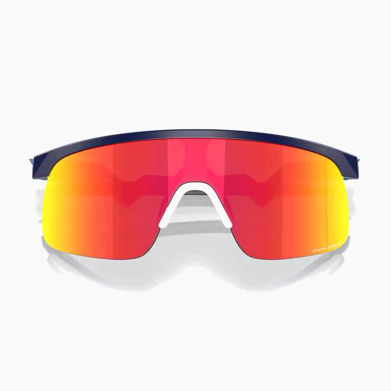 Дитячі сонцезахисні окуляри Oakley Resistor матовий темно-синій/призмовий рубін 4