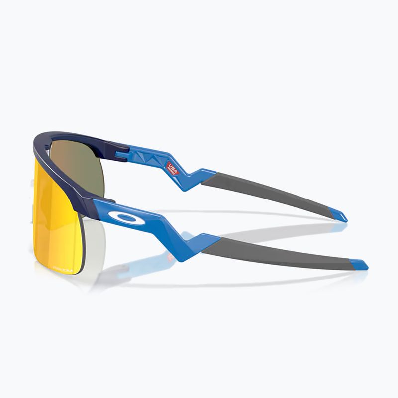 Дитячі сонцезахисні окуляри Oakley Resistor матовий темно-синій/призмовий рубін 5