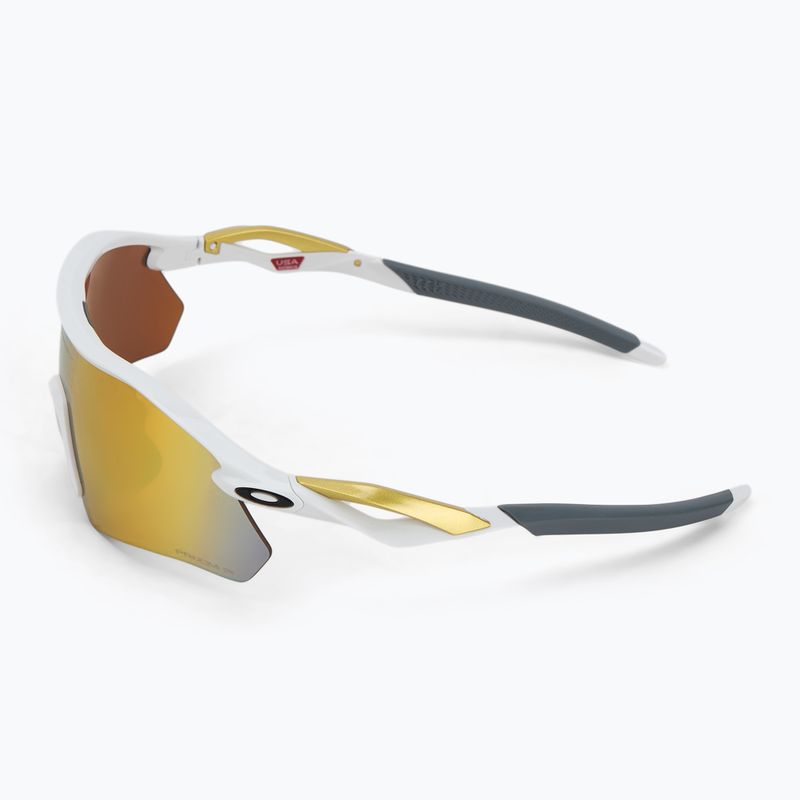 Поляризовані сонцезахисні окуляри Oakley Radar Plate поліровані білі/призма 24k 4