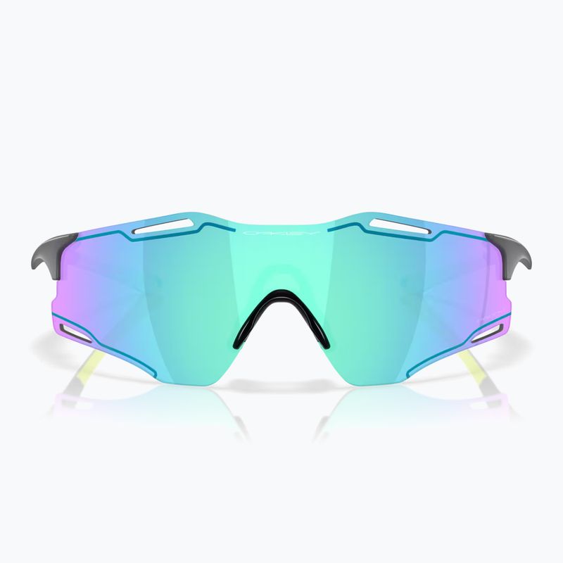 Окуляри сонцезахисні Oakley Cybr Zero matte carbon/prizm sapphire with uranium ink 2