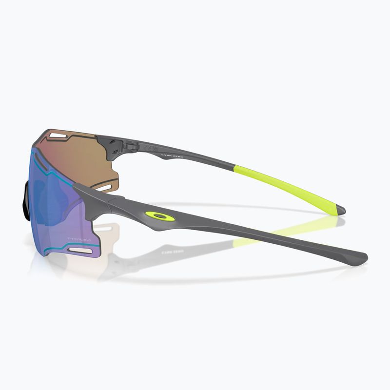 Окуляри сонцезахисні Oakley Cybr Zero matte carbon/prizm sapphire with uranium ink 3
