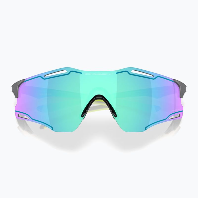Окуляри сонцезахисні Oakley Cybr Zero matte carbon/prizm sapphire with uranium ink 5