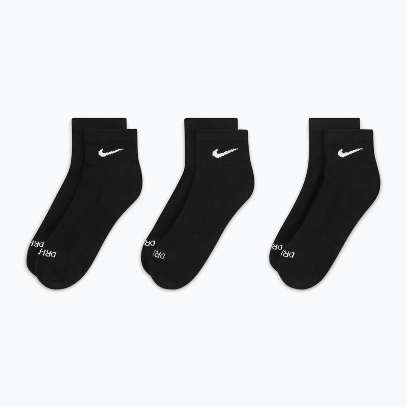 Шкарпетки Nike Everyday Plus Cushioned Ankle 3 пари black/white 3