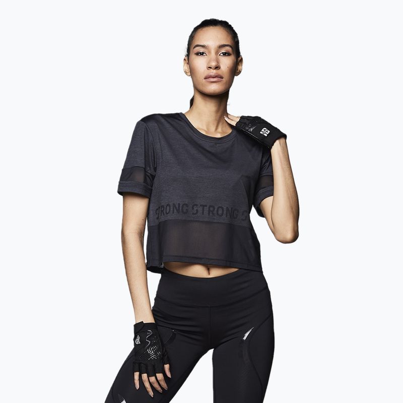 Футболка для тренувань жіноча STRONG ID Varsity Style Knit чорна Z1T02351