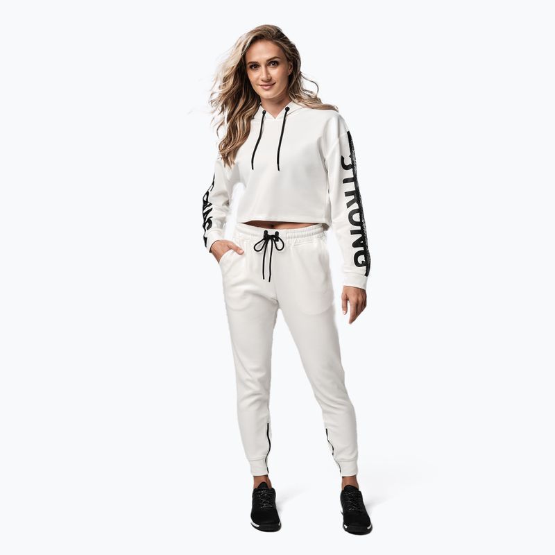 Кофта жіноча STRONG ID Branded Crop біла Z1T02502 2