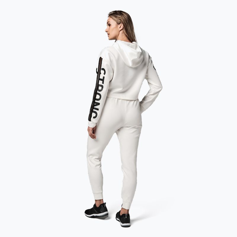 Кофта жіноча STRONG ID Branded Crop біла Z1T02502 3