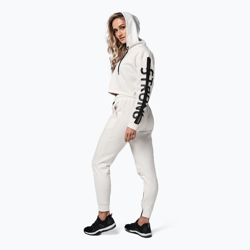 Кофта жіноча STRONG ID Branded Crop біла Z1T02502 5