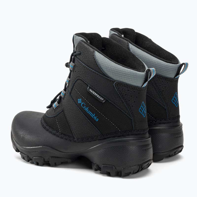 Черевики зимові дитячі Columbia Rope Tow III WP Boy black/dark compass 3