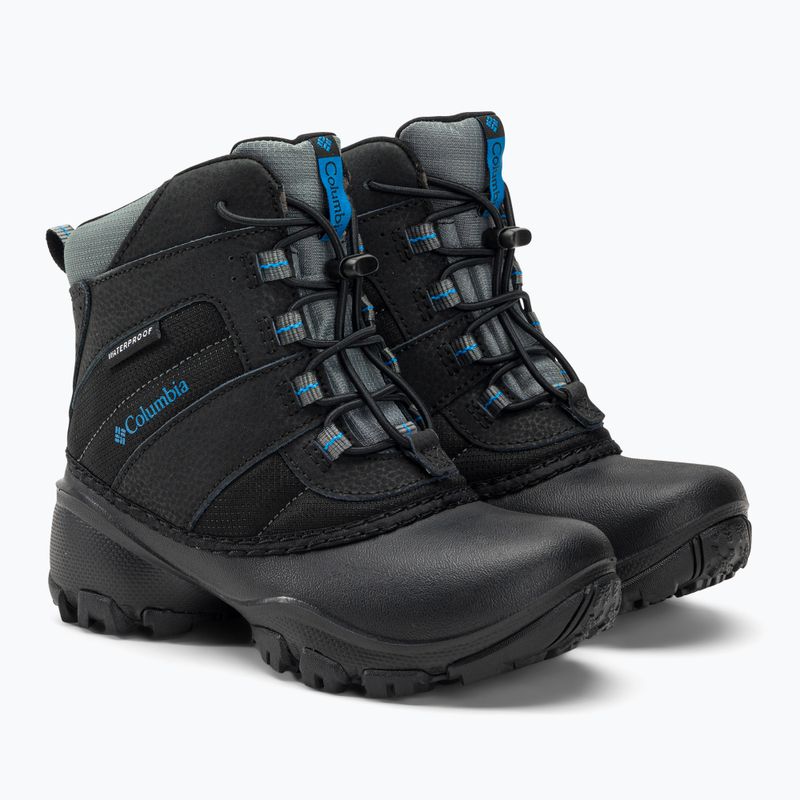 Черевики зимові дитячі Columbia Rope Tow III WP Boy black/dark compass 4