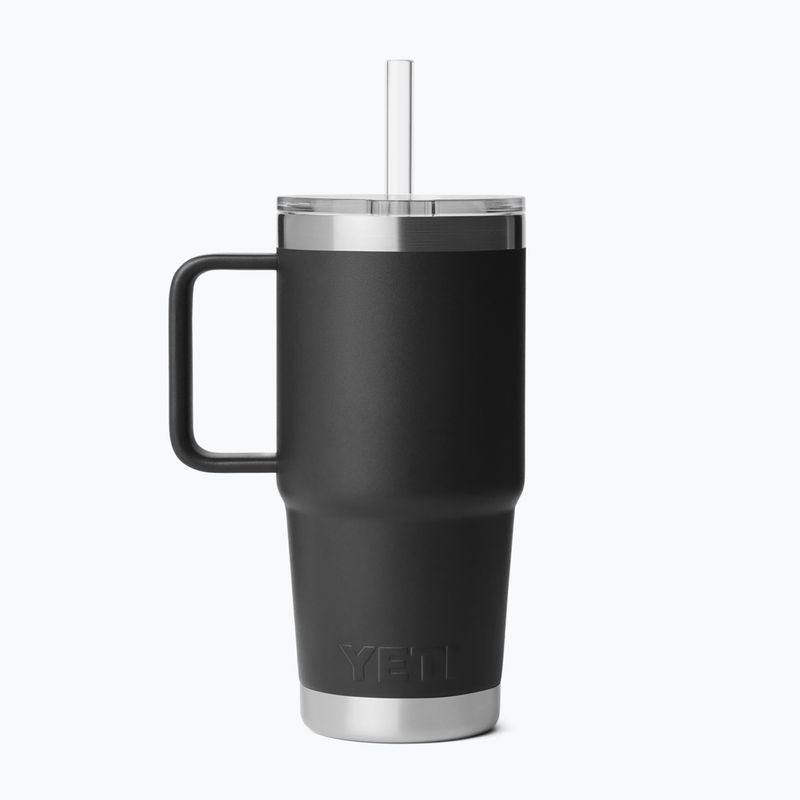 Термокружка YETI Rambler Straw 739 ml black 2