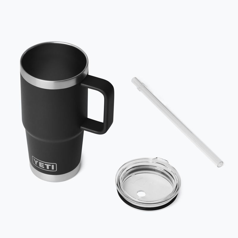 Термокружка YETI Rambler Straw 739 ml black 4