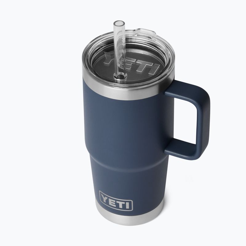 Термокружка YETI Rambler Straw 739 ml navy 3