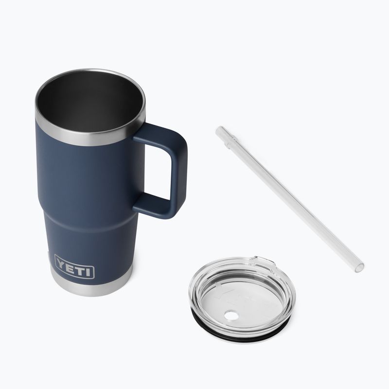 Термокружка YETI Rambler Straw 739 ml navy 4