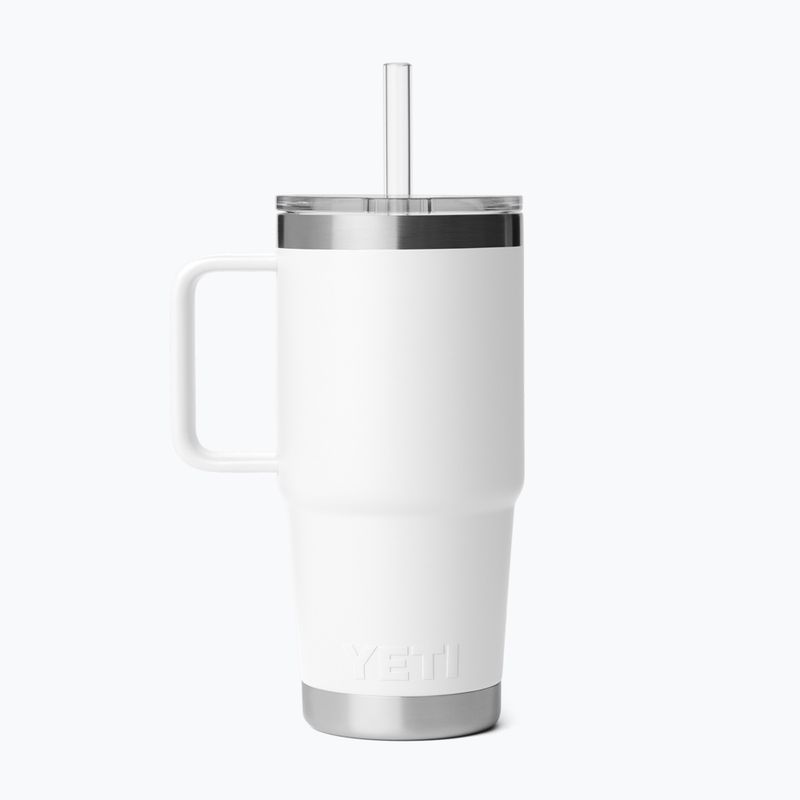Термокружка YETI Rambler Straw 739 ml white 2