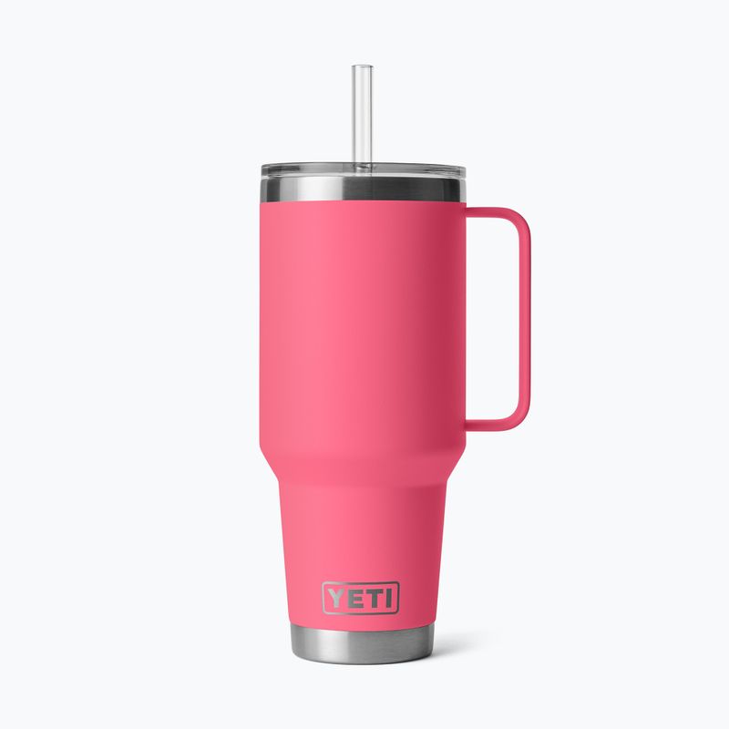 Термокружка YETI Rambler Straw 1200 ml tropical pink