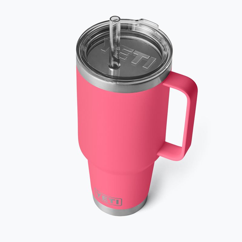 Термокружка YETI Rambler Straw 1200 ml tropical pink 3