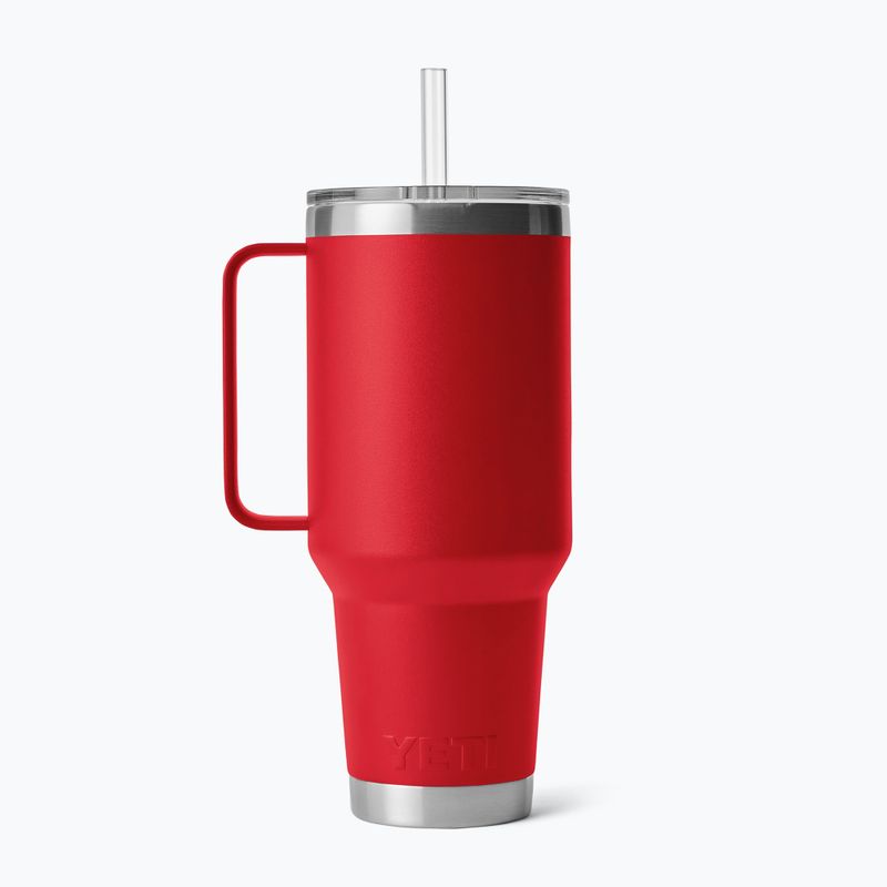 Термокружка YETI Rambler Straw 1200 ml rescue red 2