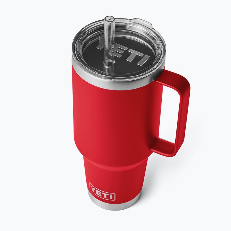 Термокружка YETI Rambler Straw 1200 ml rescue red 3