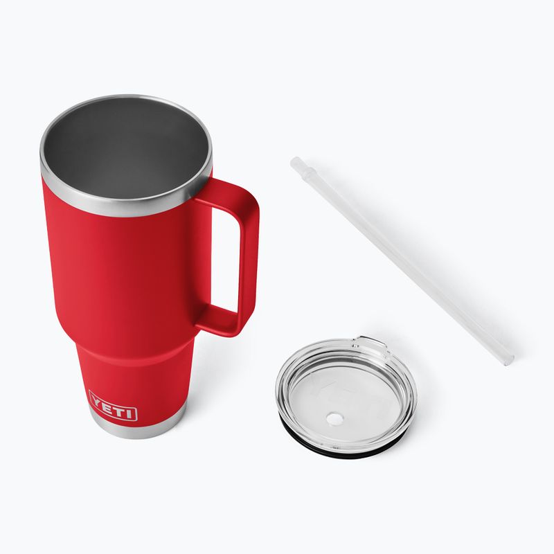 Термокружка YETI Rambler Straw 1200 ml rescue red 4