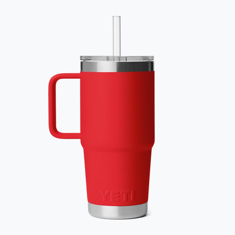 Термокружка YETI Rambler Straw 739 ml rescue red 2