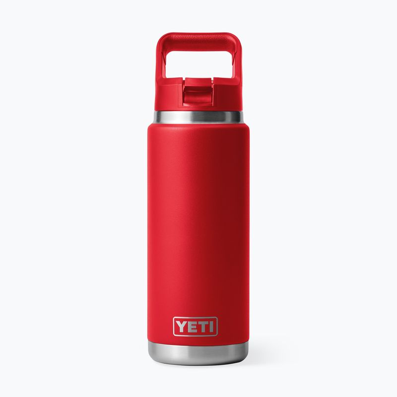 Пляшка термічна YETI Rambler Straw 769 ml rescue red