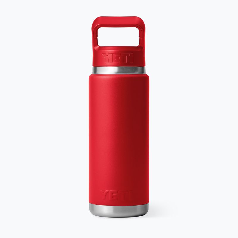 Пляшка термічна YETI Rambler Straw 769 ml rescue red 2