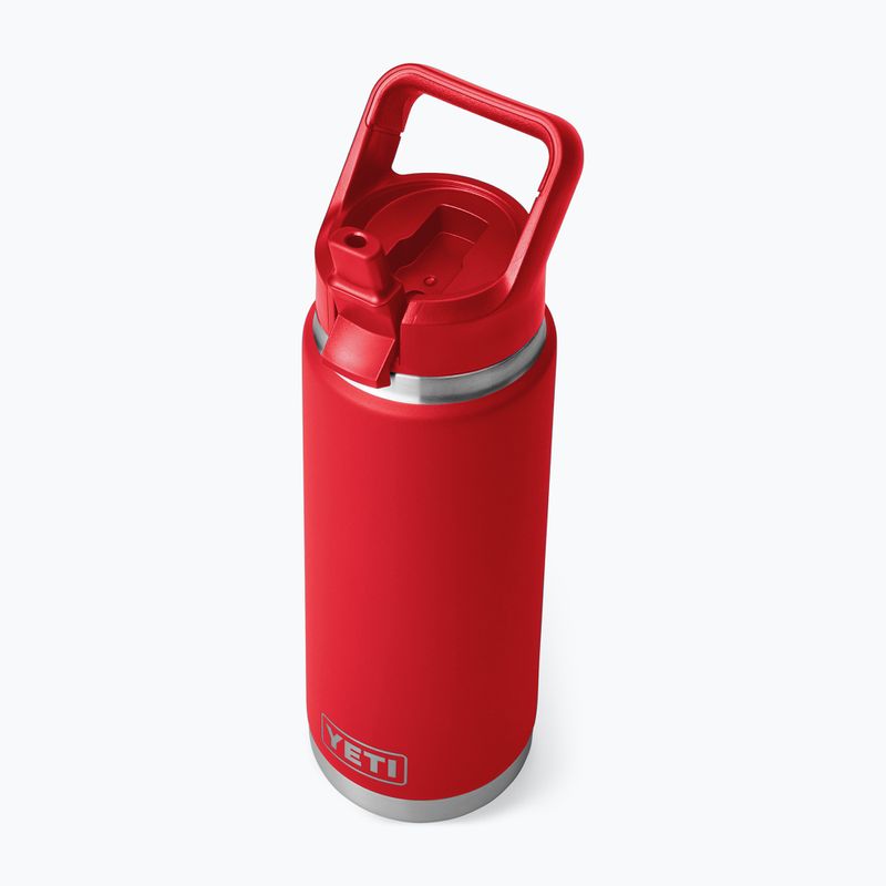 Пляшка термічна YETI Rambler Straw 769 ml rescue red 5