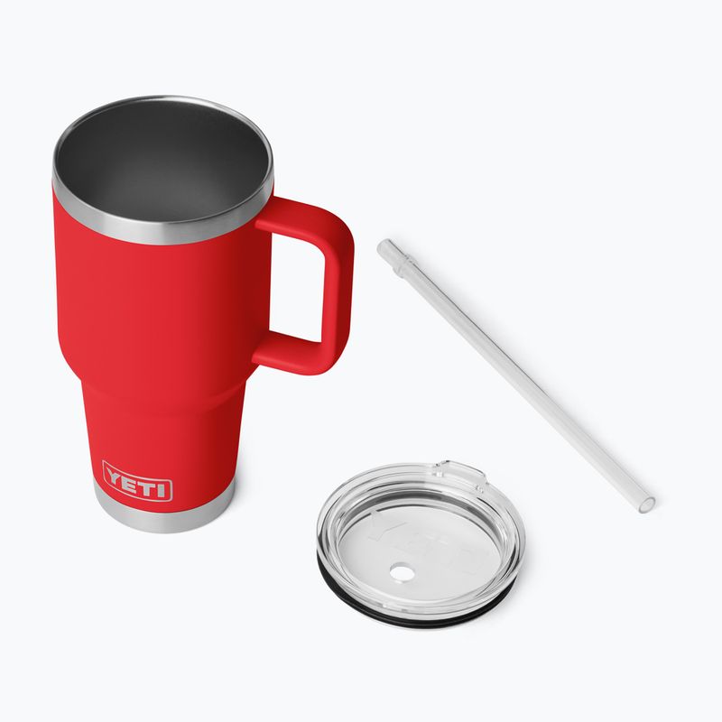 Термокружка YETI Rambler Straw 1000 ml rescue red 4