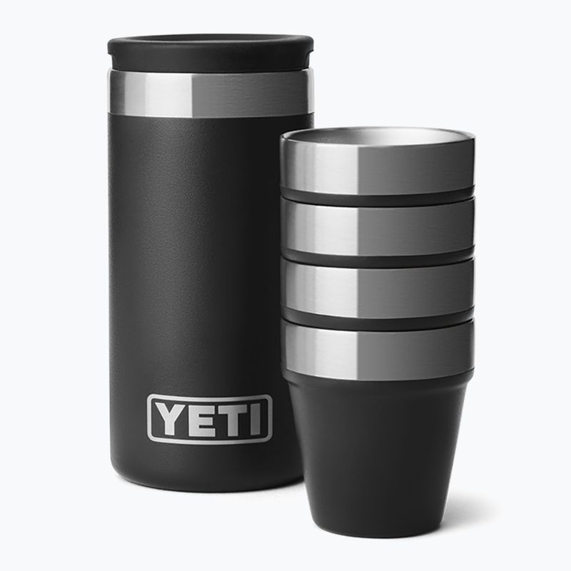 Чарки туристичні YETI Shot 48 ml 4 pcs. black