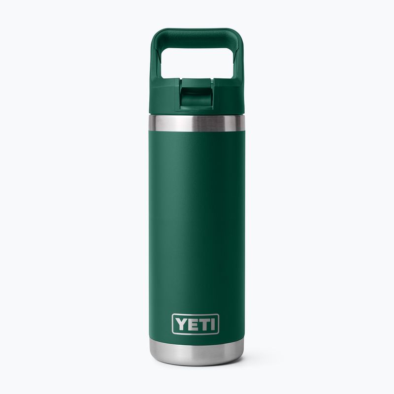 Пляшка термічна YETI Rambler C Straw 532 ml black forest green